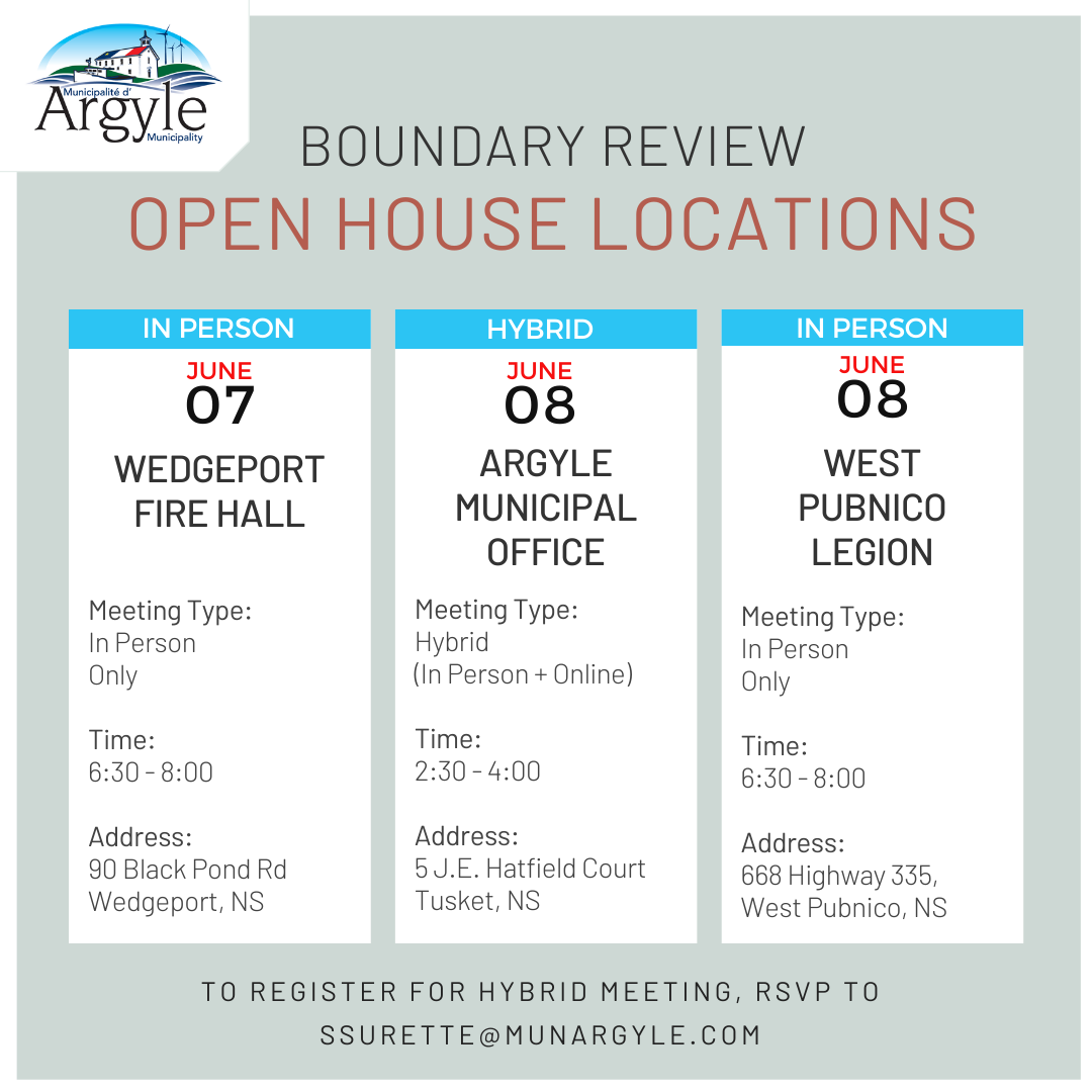 Open House Locations