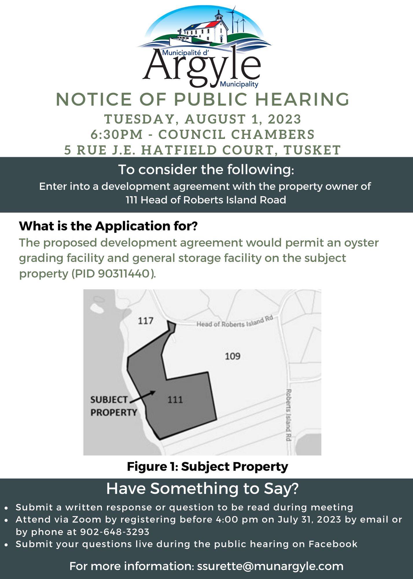 Public Hearing August 1 111 Head of Roberts Island