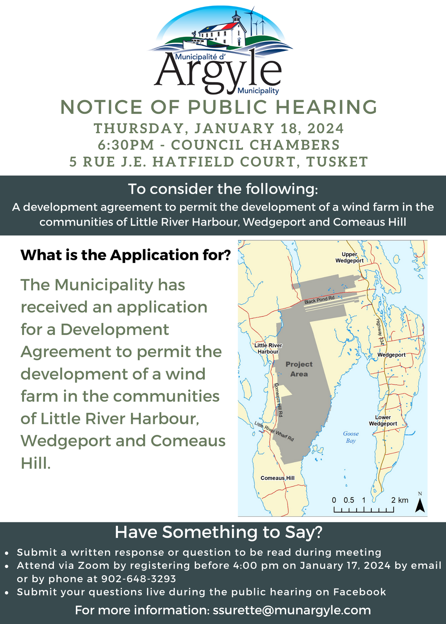 Public Hearing December 21 400 Abbotts Harbout Road